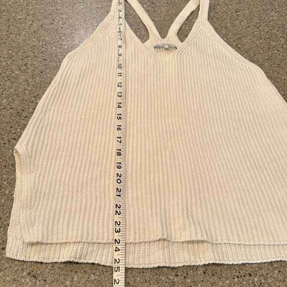 HELMUT LANG Ribbed Racerback Sweater Knit Tank Top - Picture 11 of 11